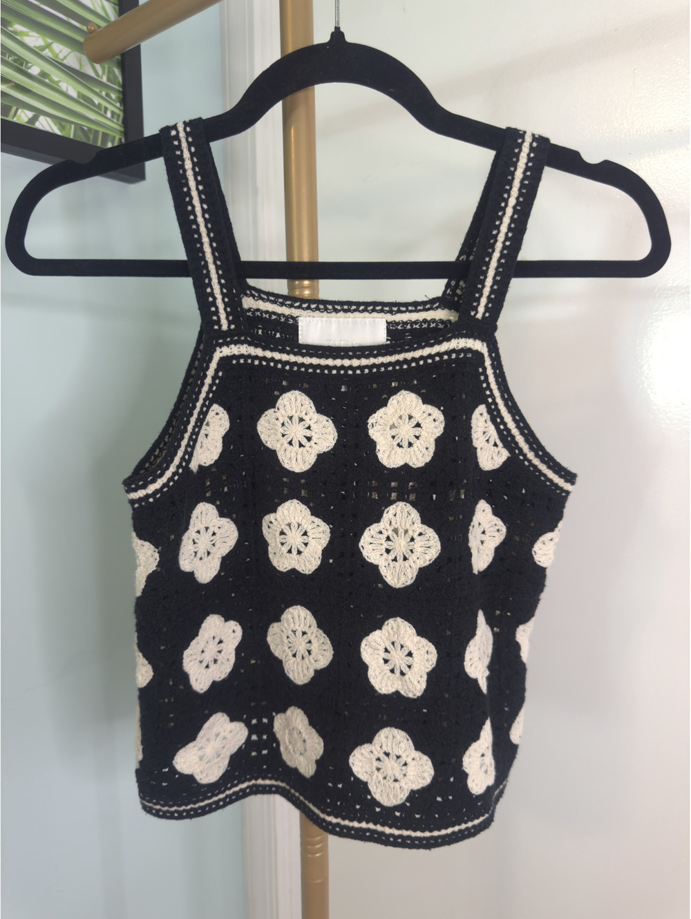 Zara crochet tank top